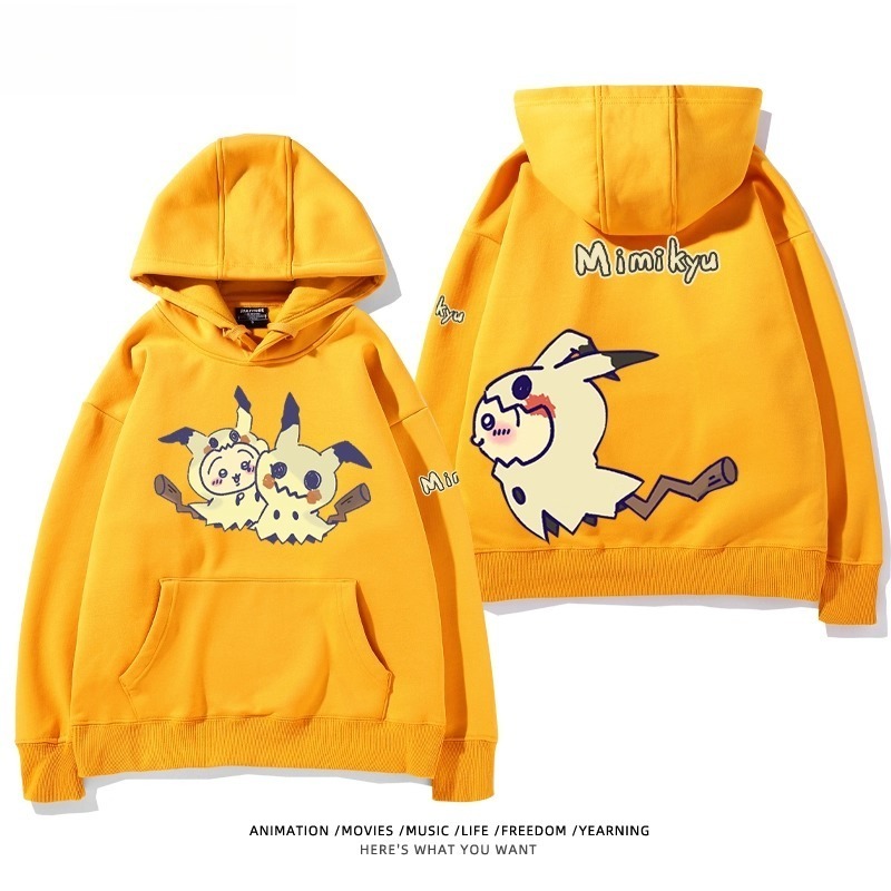 chiikawa X 寶可夢系列 聯名衛衣2025秋冬新款 親子情侶裝連帽衛衣