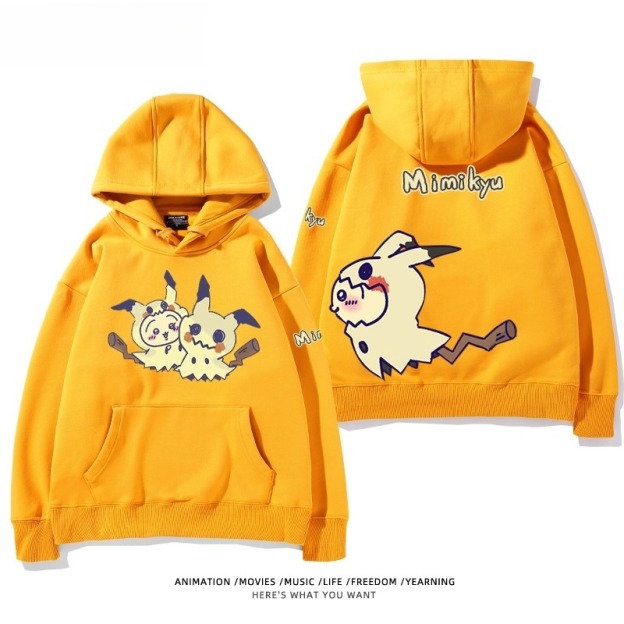 chiikawa X 寶可夢系列 聯名衛衣2025秋冬新款 親子情侶裝連帽衛衣
