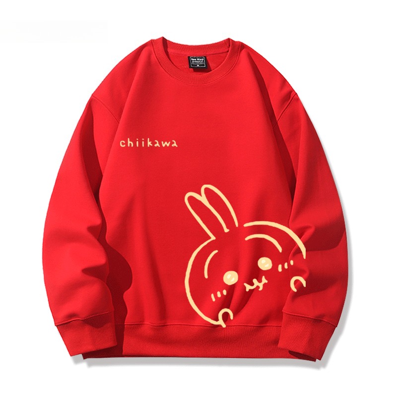 Chiikawa 聯名親子情侶裝 圓領長袖