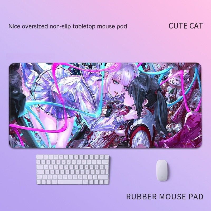 主播女孩重度依賴 主題桌墊 布質滑鼠墊