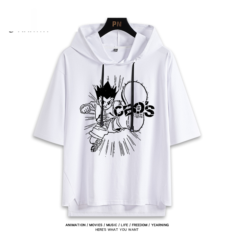 全職獵人 連帽短袖T恤-GOODTOYSTUDIO