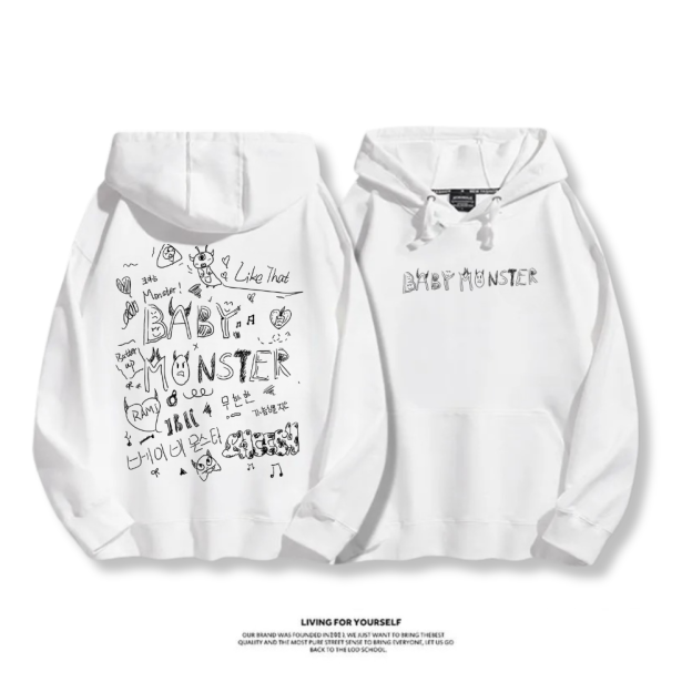 BLACKPINK 2025秋冬新款 親子情侶男女連帽衛衣