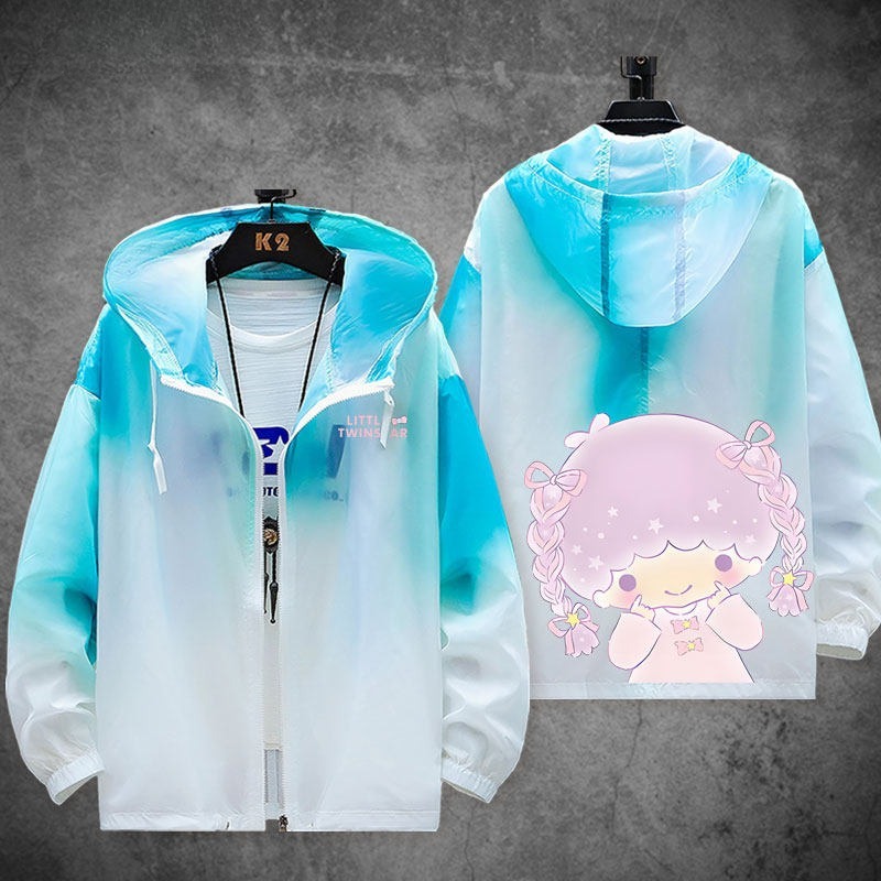 雙子星little twinstars 輕薄透氣漸變防曬衣外套