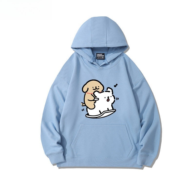 線條小狗 聯名衛衣2026秋冬新款親子情侶裝連帽衛衣