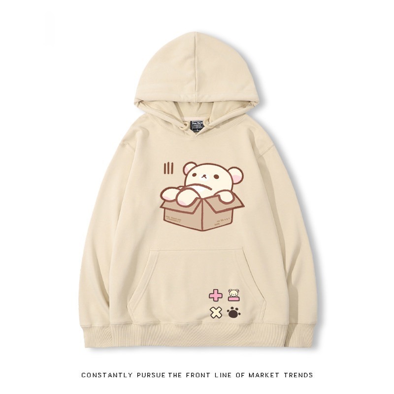 拉拉熊 秋冬新款 親子情侶裝連帽衛衣