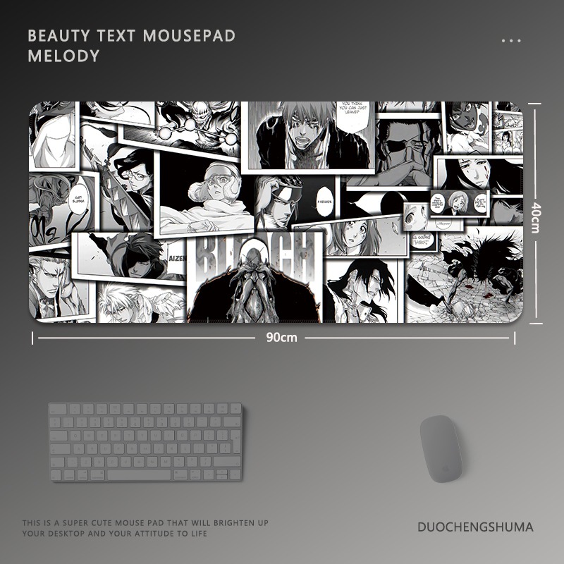黑白動漫 主題桌墊 布質滑鼠墊-GOODTOYSTUDIO