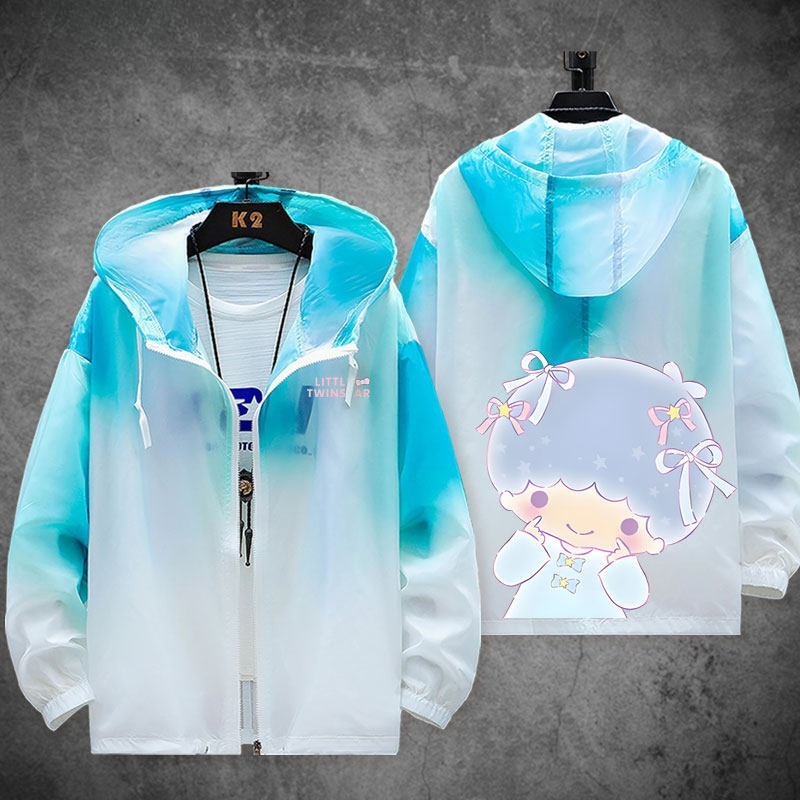 雙子星little twinstars 輕薄透氣漸變防曬衣外套