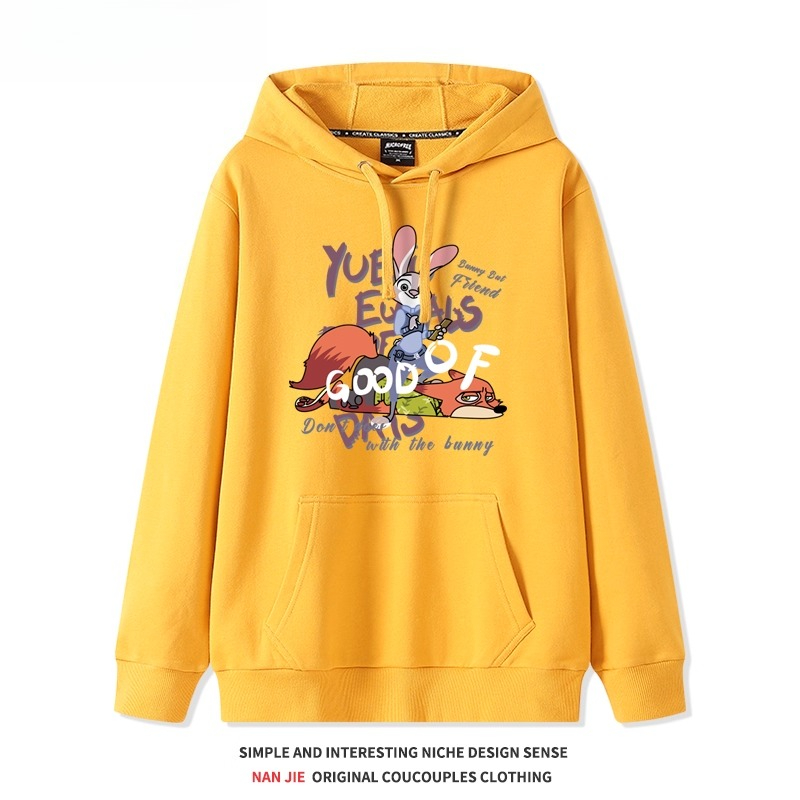 瘋狂動物城 聯名衛衣2025秋冬新款 親子情侶裝連帽衛衣