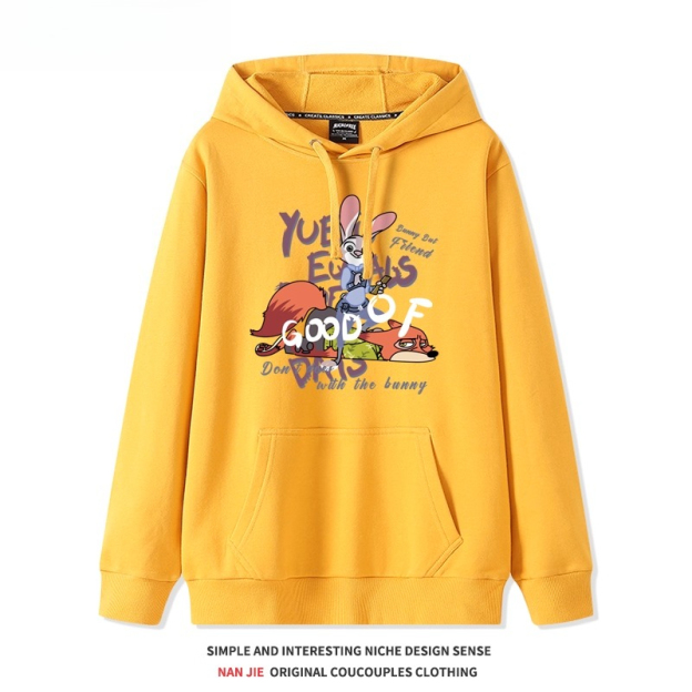 瘋狂動物城 聯名衛衣2025秋冬新款 親子情侶裝連帽衛衣