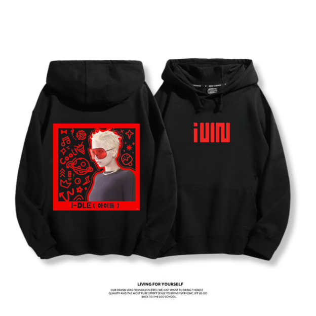 (G)I-DLE 2025秋冬新款 親子情侶男女連帽衛衣