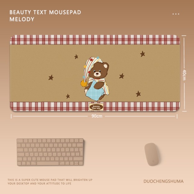 可愛卡通電競超大遊戲加厚防滑鼠標墊