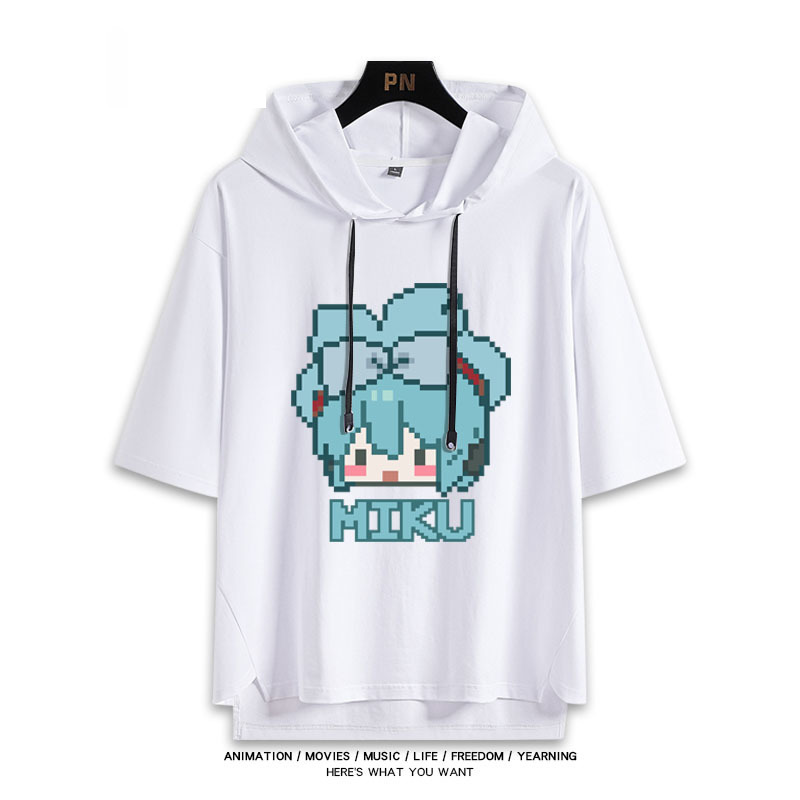 初音未來 連帽短袖T恤-GOODTOYSTUDIO