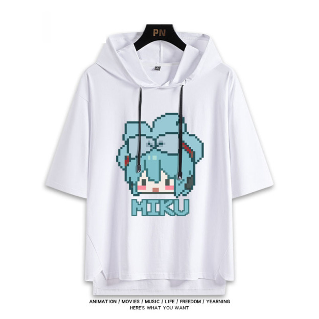 初音未來 連帽短袖T恤-GOODTOYSTUDIO