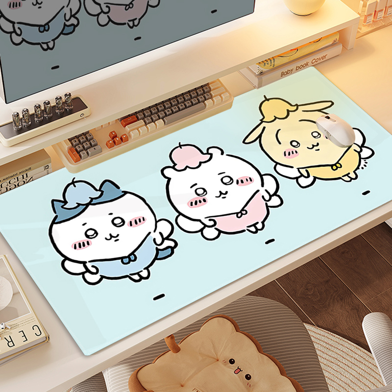 Chiikawa 主題桌墊 布質滑鼠墊