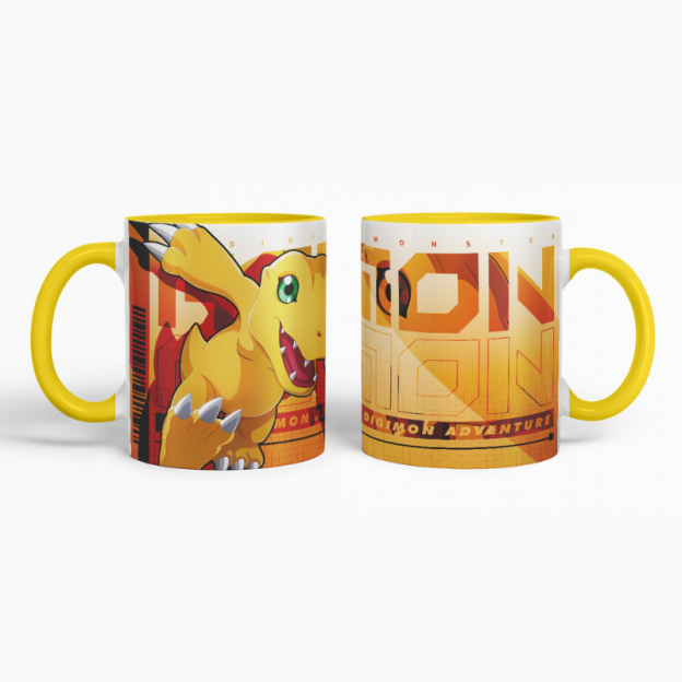 數碼寶貝 同人周邊陶瓷馬克杯