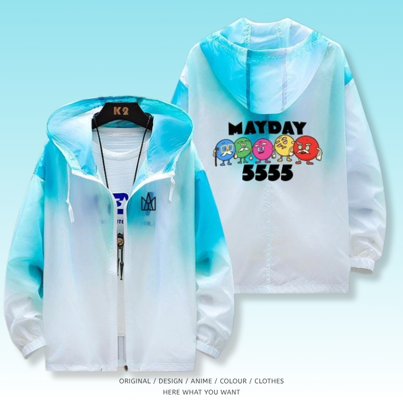 五月天 Mayday 全機能抗UV涼感漸變防曬外套 MD 漸變藍02