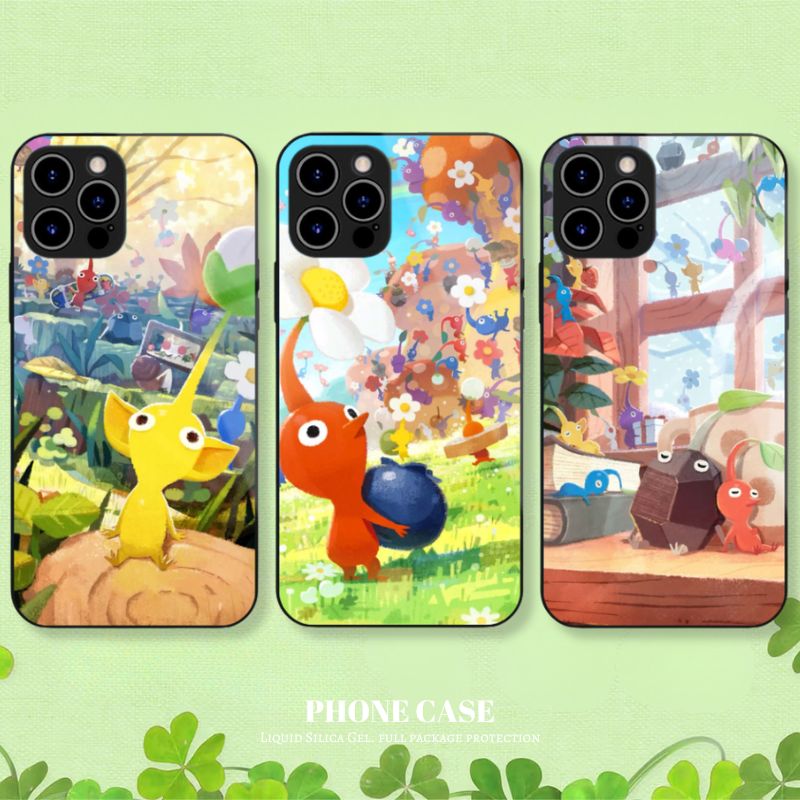 皮克敏 PIKMIN 高清鋼化玻璃手機殼
