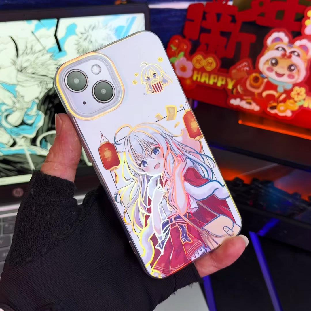 【大集合】動漫極光金漸變手機殼