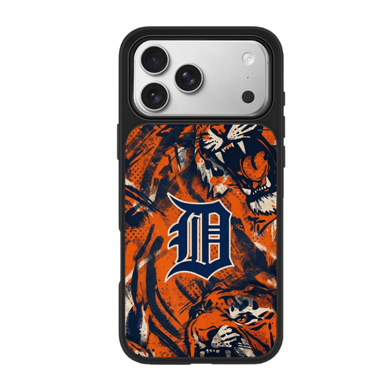 底特律老虎 Detroit Tigers 玻璃磁吸手機殼｜MagSafe 潮流保護殼