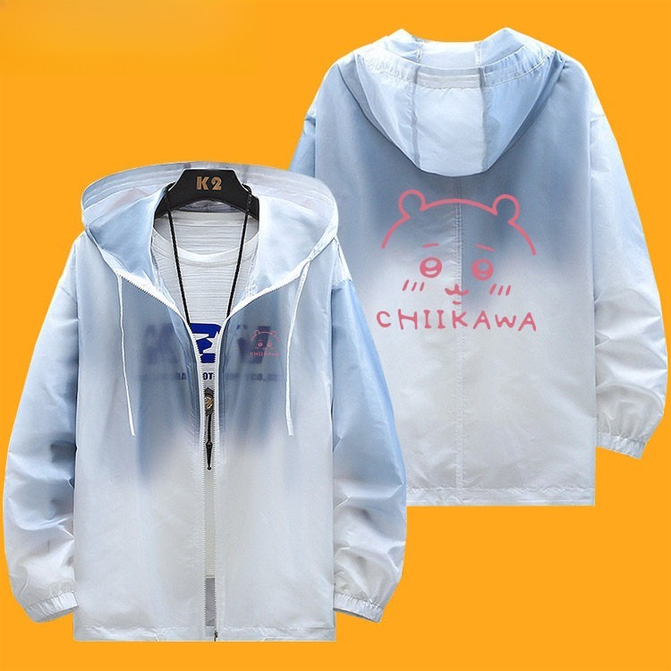 Chiikawa輕薄透氣漸變防曬衣外套