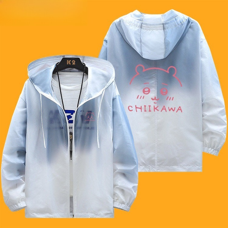 Chiikawa輕薄透氣漸變防曬衣外套