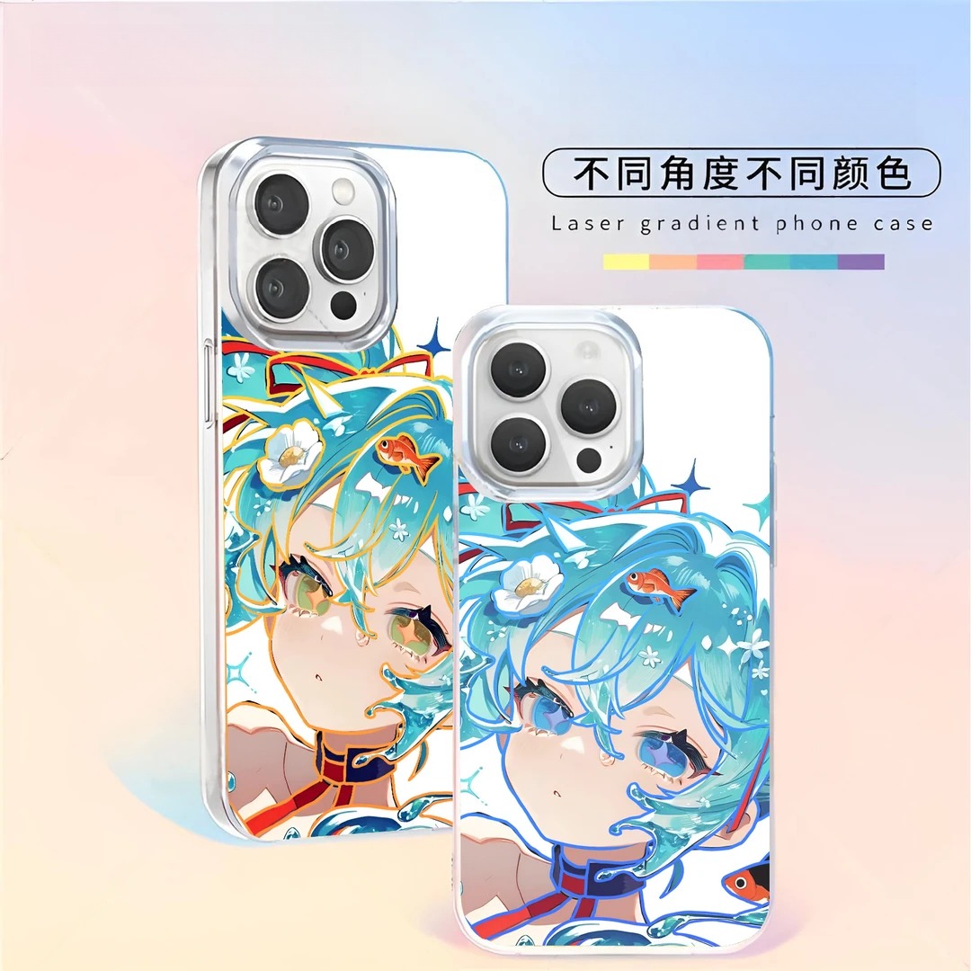 初音未來極光金防摔手機殼-CASEZONE