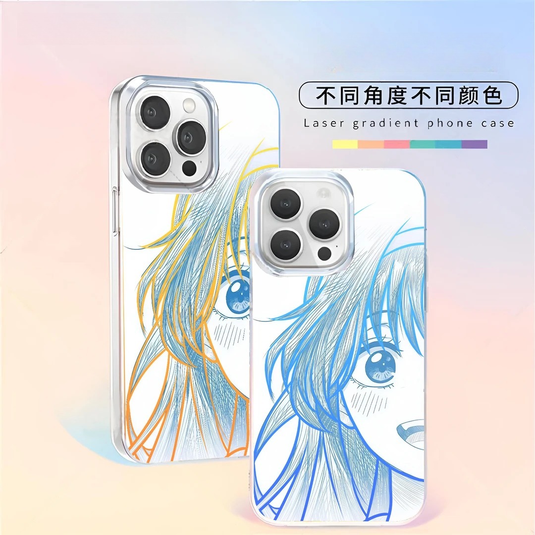 熏香花朵凛然绽放 極光金漸變手機殼-GOODTOYSTUDIO