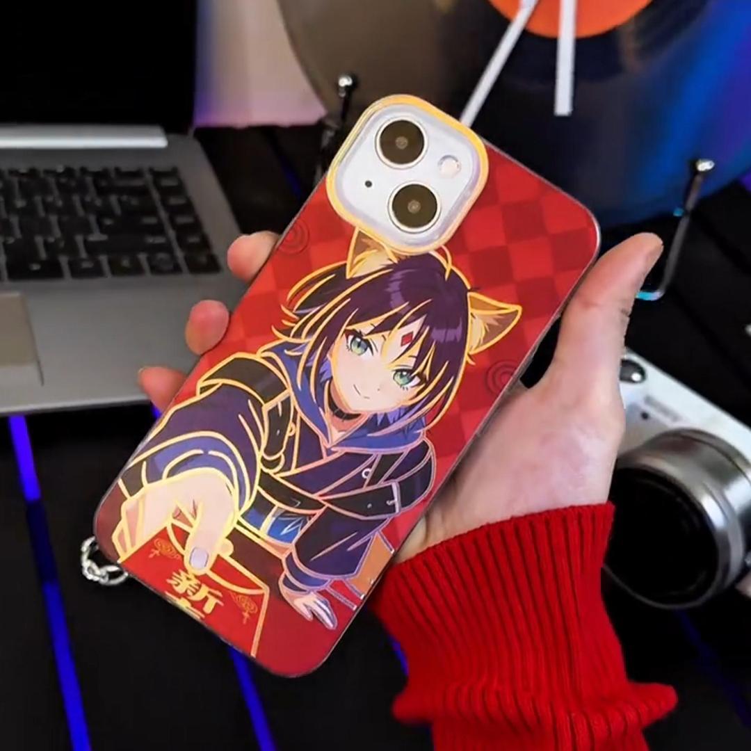 超時空輝耀姬！ 極光金漸變手機殼