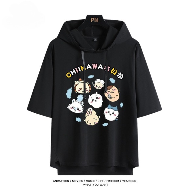 chiikawa 連帽短袖T恤