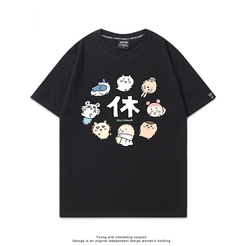Chiikawa 2025親子情侶男女同款 印花短袖T恤-GOODTOYSTUDIO