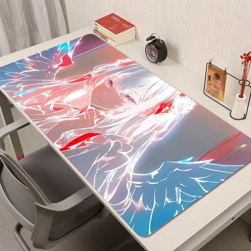 炫彩流光美女 主題桌墊 布質滑鼠墊-GOODTOYSTUDIO