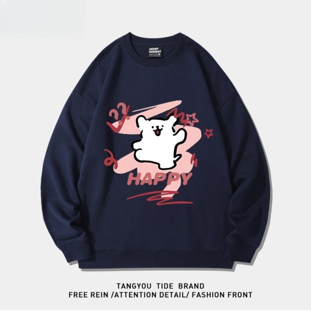 線條小狗 聯名衛衣2026秋冬新款親子情侶裝 圓領長袖/連帽衛衣