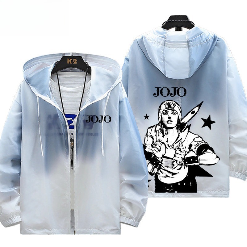 JOJO的奇妙冒險 輕薄透氣漸變防曬衣外套