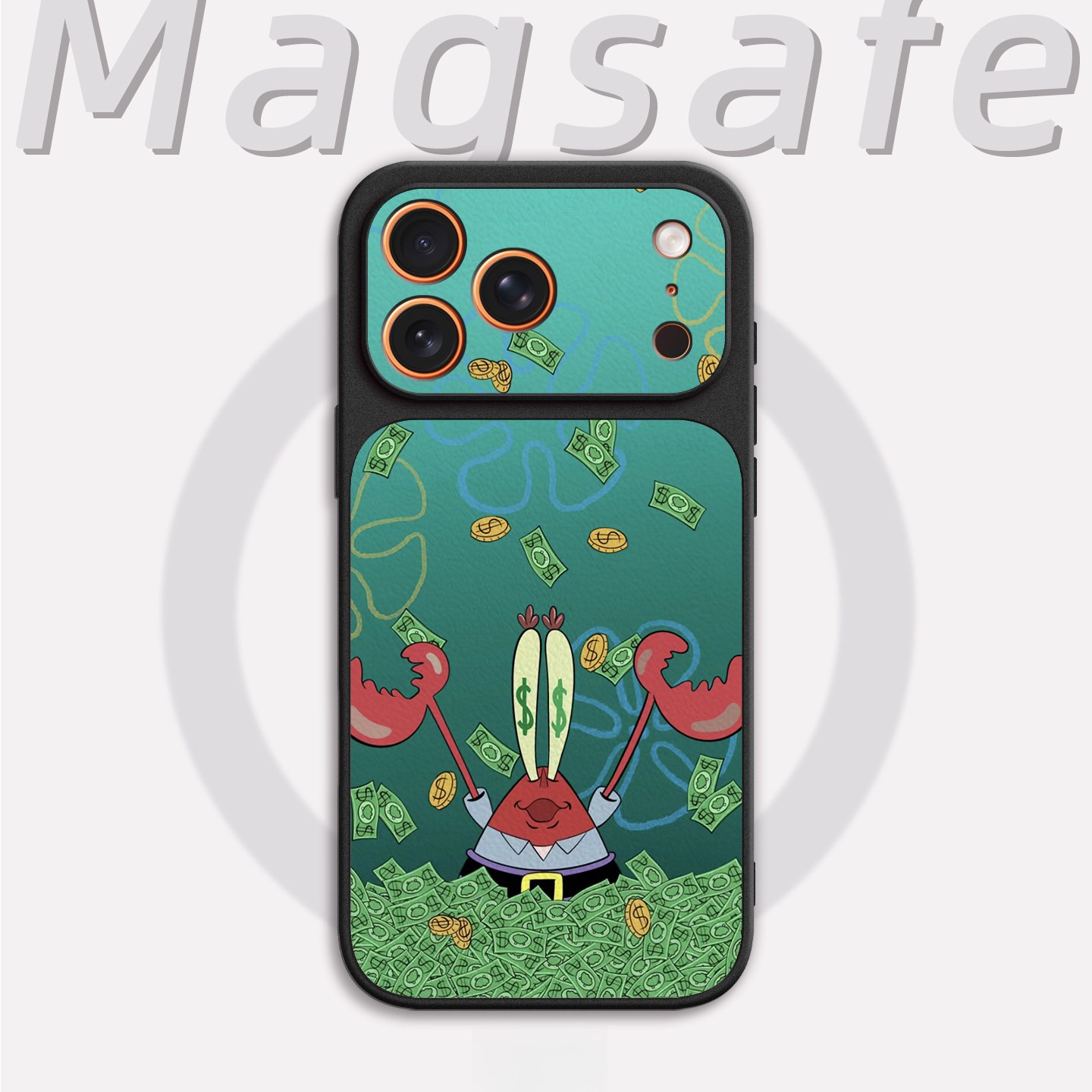 原創海綿寶寶蟹老闆手機殼｜MagSafe磁吸防摔保護套