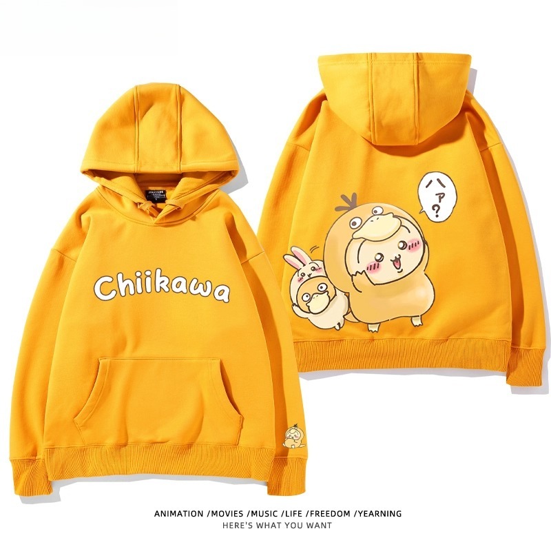 chiikawa X 寶可夢系列 聯名衛衣2025秋冬新款 親子情侶裝連帽衛衣
