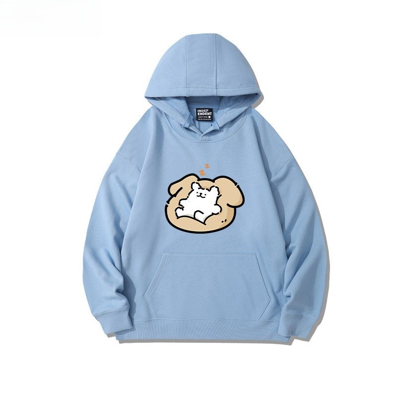 線條小狗 聯名衛衣2026秋冬新款親子情侶裝連帽衛衣