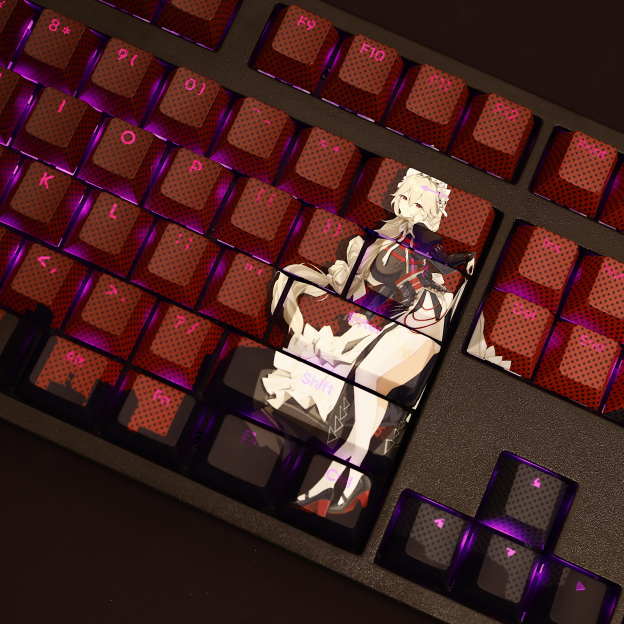 絕區零麗娜透光RGB108鍵標準配列衛星軸鍵帽