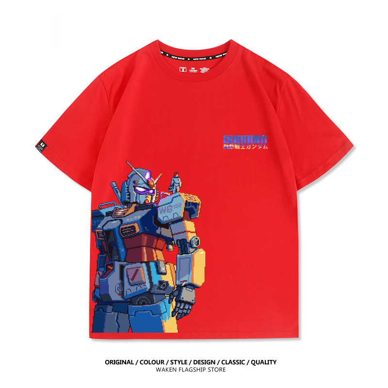 像素風機動戰士鋼彈 印花T恤