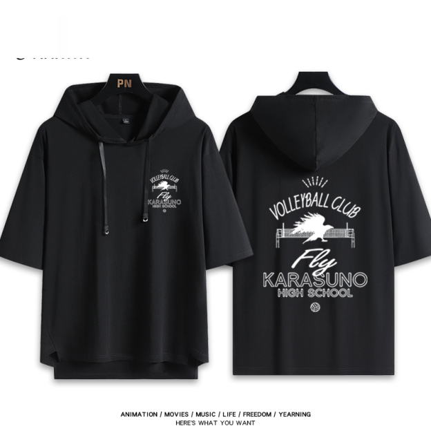 排球少年 連帽短袖T恤-GOODTOYSTUDIO