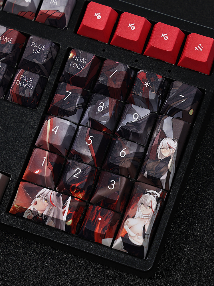 碧藍航線埃吉爾色彩增益108鍵標準配列衛星軸鍵帽-GOODTOYSTUDIO