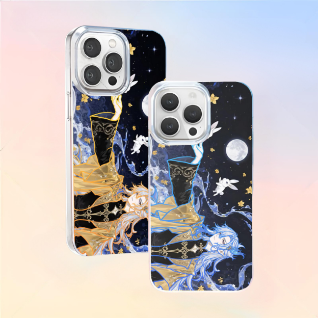 原神極光金漸變防摔手機殼