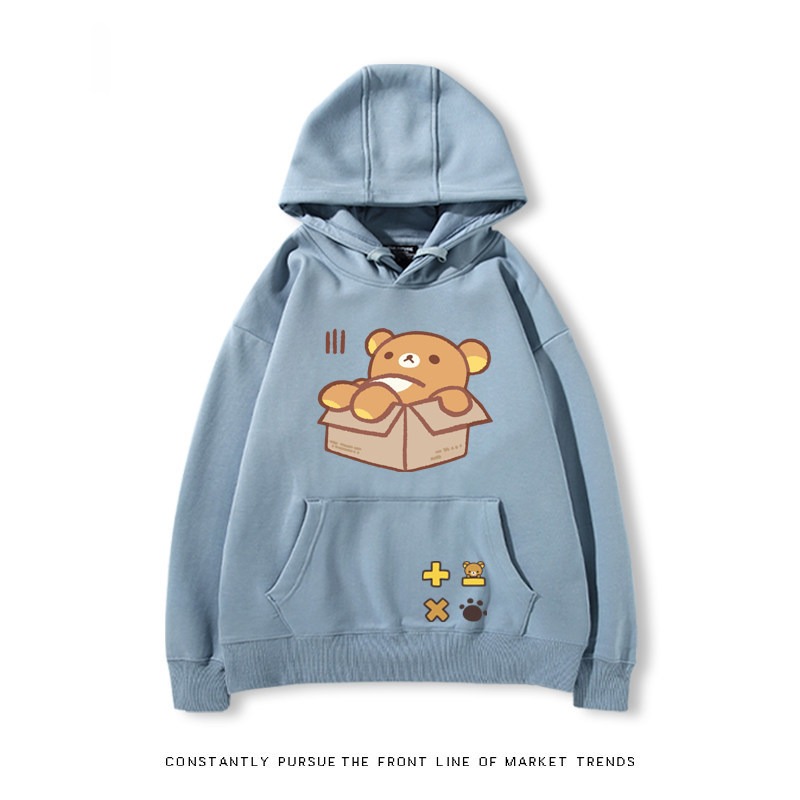 拉拉熊 秋冬新款 親子情侶裝連帽衛衣