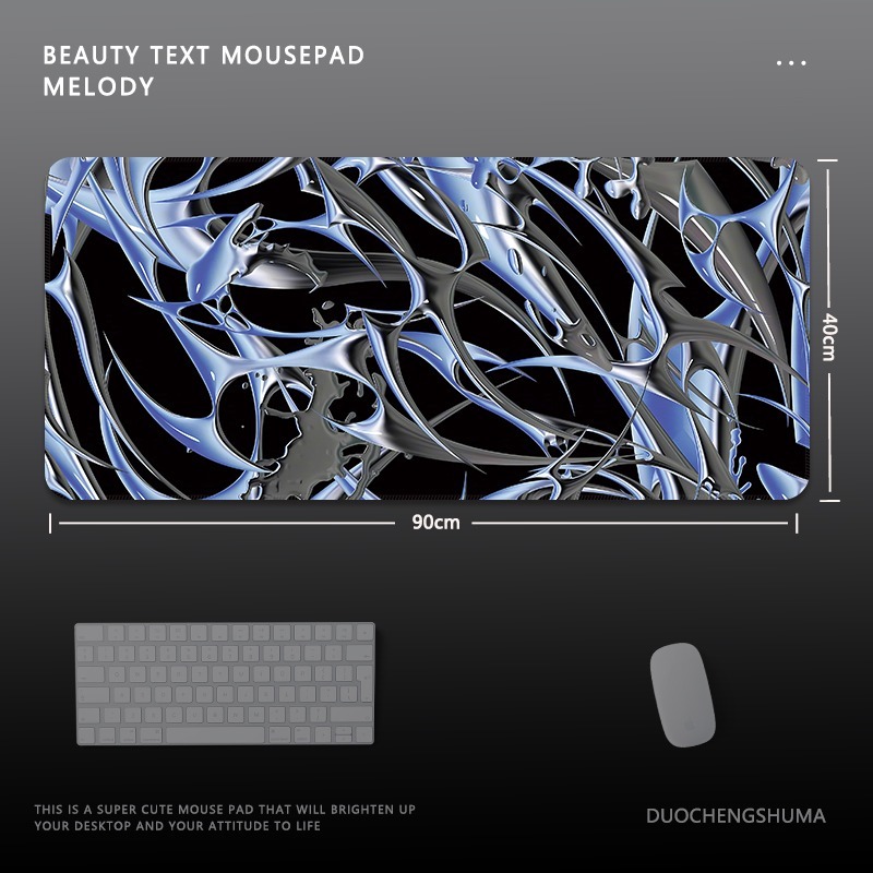 日落風景電競超大遊戲加厚防滑鼠標墊