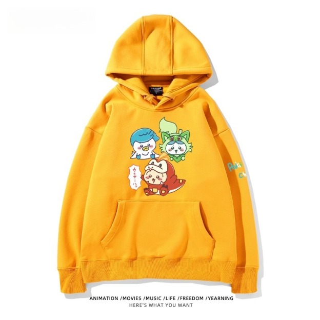 chiikawa X 寶可夢系列 聯名衛衣2025秋冬新款 親子情侶裝連帽衛衣