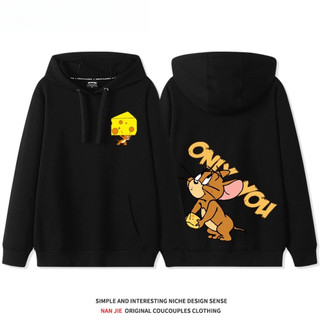 貓和老鼠 聯名衛衣2025秋冬新款 親子情侶裝連帽衛衣
