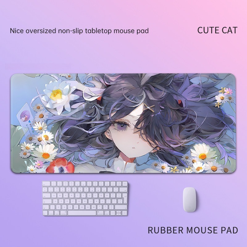 主播女孩重度依賴 主題桌墊 布質滑鼠墊