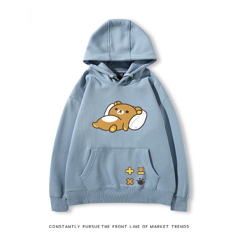 拉拉熊 秋冬新款 親子情侶裝連帽衛衣