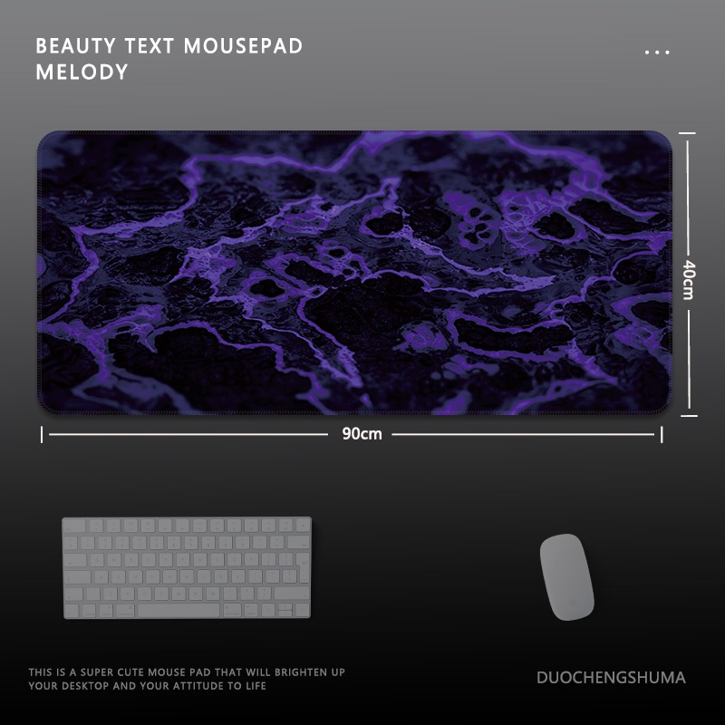 日落風景電競超大遊戲加厚防滑鼠標墊