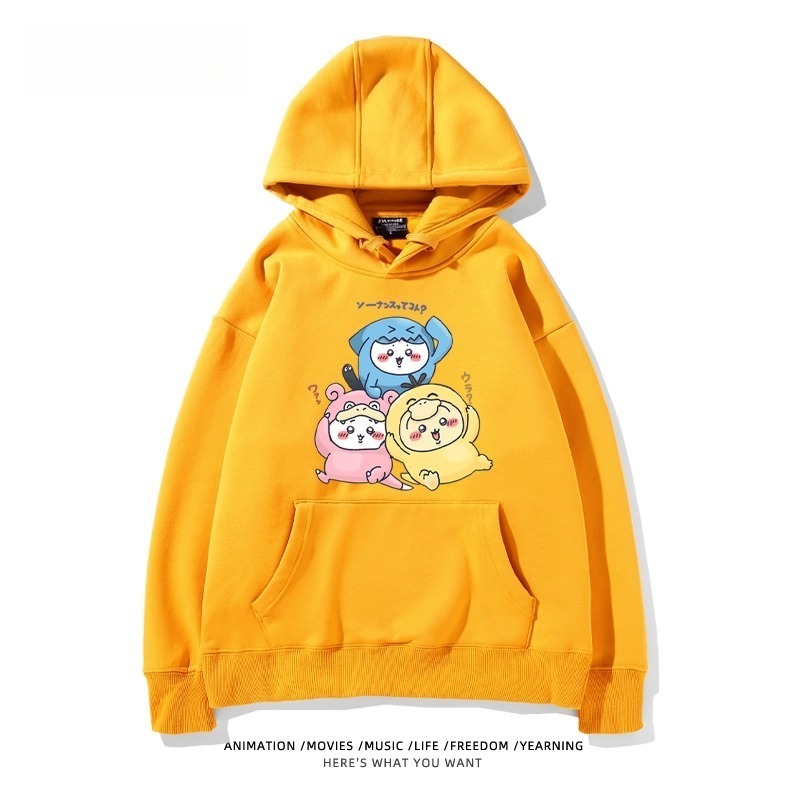 chiikawa X 寶可夢系列 聯名衛衣2025秋冬新款 親子情侶裝連帽衛衣