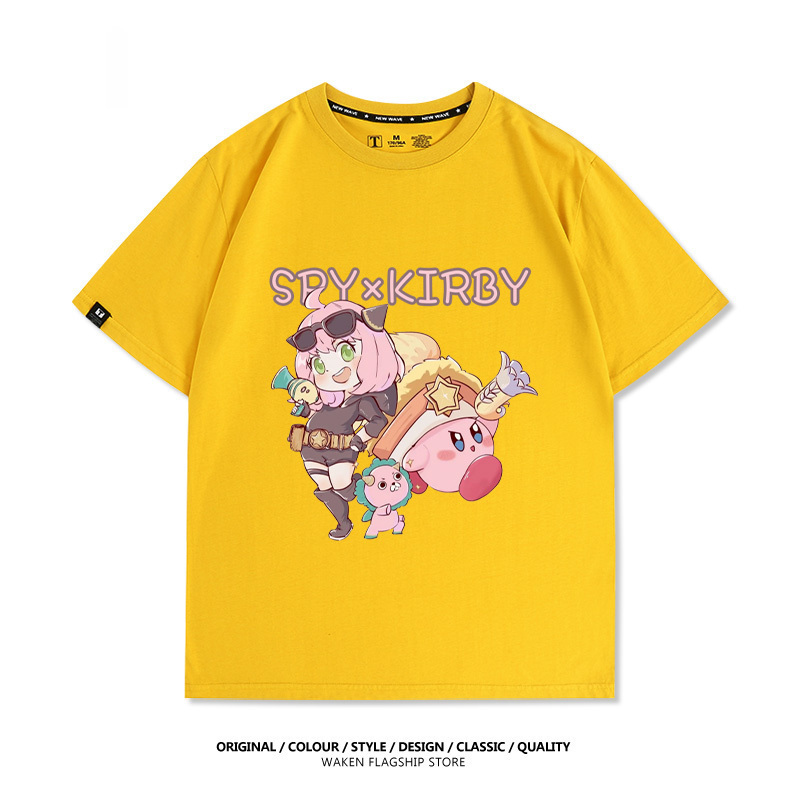 星之卡比X安妮亞 印花T恤-GOODTOYSTUDIO